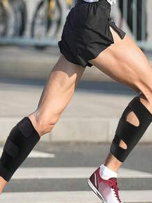 1pc Adjustable Calf Support Sleeve, Sports Compression Sleeve, Fitness, Running, Soccer, Leg Muscle Protection Device, Suitable For Men And Women - Multicolor - View 4