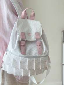 Mochila de Lunares de Moda con Cordón - Multicolor - Ver 2