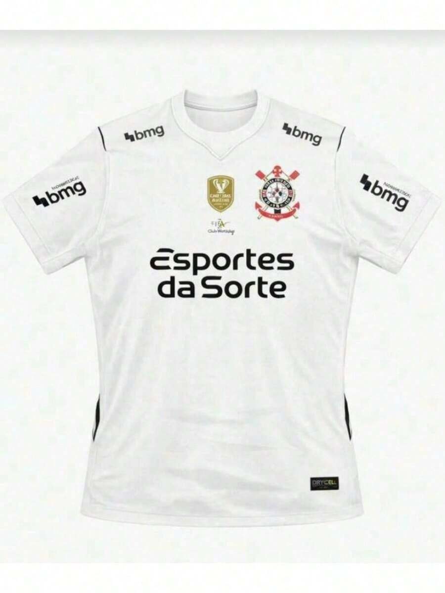 Camisa de Time do Corinthians Branca Modelo 2026 - Branco - Visão 1