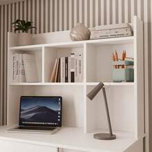 White Multi Grid Wall Bookshelf, 2 Sizes Narrow 18cm Depth Floating Wall Storage Organizer, Open Cubby Display Shelving Unit For Book Figurine Decor Office Wall Storage - White - View 7