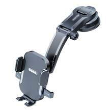 1pc Magnetic Car Phone Holder, Adhesive Foldable Multi-Joint Bracket, 360° Rotating Navigation Phone Mount, Suitable For Windshield & Dashboard, Universal Smartphone Accessory - A - View 12