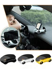 Creative Sports Car Shaped Car Phone Holder, Universal Navigation Mount, Suitable For Car Dashboard And Console, Anti-Slip And Stable, Multiple Colors Available, Unisex Car Interior Decor Ornament - Multicolor - View 3