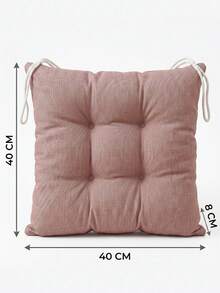 Made In Turkey Cushion 40*40 For Office & Garden & Kitchen Soft With Tie - Rusty Rose - View 8