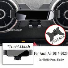 适用于奥迪 A3 S3 8V 2014-2020、A1 Sportback 8XA 8XF 2011-2019、Q2 2019-2022 的重力式车载手机支架、GPS 导航支架、出风口夹式安装配件 - 1個支架+1個底座 - 查看 6