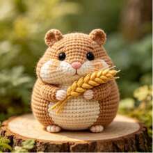 1pc Happy Corgi/Wheat Hamster/Duck/Penguin Crochet Kit (Unfinished, Simple Hand Crochet Required)! DIY Crochet Set For Beginners, Includes Step-By-Step Guide And English Instructions, Christmas Decoration Gift - DIY Crochet Kit - View 7
