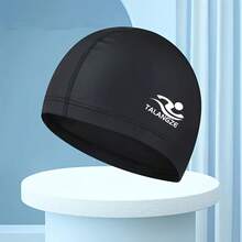 Babous Unisex Waterproof Swimming Cap, Elastic PU Swim Cap With Ear Protection Design, Suitable For Long Curly Hair - Multicolor - View 12