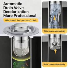 1PC Bathroom Pop-Up Drain Core|Sink Anti-Odor Drainer|Washbasin Leak Stopper|Filter Anti-Clogging Drain Plug|Home Plumbing Accessory - Floor Drain - View 8