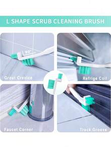 2pcs/Set Home Gap Cleaning Brush Set, Small Detail Cleaning Brushes, Suitable For Narrow Gaps, Corners, Window Tracks, Rails, Humidifiers, Cars, Bottles, Keyboards, Kitchen, Bathroom Gap Cleaning Tool Set - Multicolor - View 3