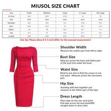 MIUSOL Elegant Women's Ruched Split Hem Bodycon Dress With Zip Back, Slim Fit Business Casual Outfit, Perfect For Wedding, Office, Cocktail Event, Date Night - 紫色 - 查看 7