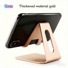 2/1pc Universal Metal Phone & Tablet Stand, Anti-Slip Anti-Vibration Adjustable Angle Desktop Base, Creative Desktop Accessory, Suitable For Live Streaming, Watching Movies, Charging, Home Office, Bedroom Desk Daily Use - Multicolor - View 17