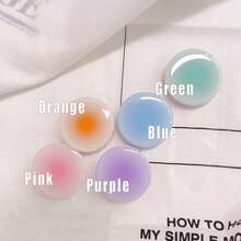 1pc Gradient Minimalist Foldable Air Cushion Phone Stand, Compatible With All Phone Models, Anti-Slip One-Hand Grip, Desktop Binge-Watching Essential, Macaron Multicolor Options, Ins Style - Gradient Style - View 2