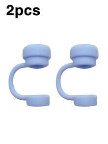6pcs/2pcs Reusable Silicone Straw Caps, Compatible With Stanley Cups, Anti-Spill Anti-Leak Anti-Splash Anti-Dust Straw Covers, Suitable For Back To School Season - Multicolor - View 18