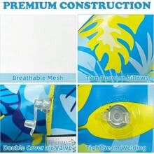 Nueva hamaca de agua flotante, silla de descanso plegable con respaldo inflable diseño de hoja de arce, cama de agua flotante - Multicolor - Ver 7