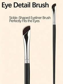 14/5/1pc Precision Eye Makeup Brush Set, Soft Fiber Angled Eyebrow Brush And Ultra-Fine Eyeliner Brush, Multi-Purpose For Eyebrow Filling, Winged Eyeliner And Eyeshadow, Portable Compact Makeup Tool, Create Charming Eye Makeup, Ideal Travel Gift For Women And Girls - Multicolor - View 5