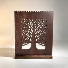 2D Flat, 1pc Vintage Tree-Shaped Jewelry Display Stand - Wooden Earring Holder, Suitable For Earrings, Necklaces, Bracelets - Home Decor Artwork - Multicolor - View 6