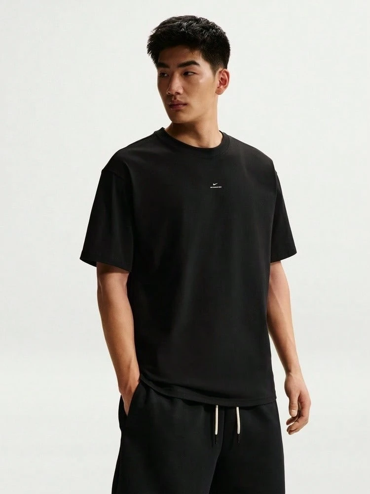 Nike 男款 AS M NK DF SI SS TEE 短袖針織無領T恤 TIR1862-010 - 黑色 - 查看 1