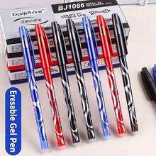 12pcs/Box Erasable Gel Pens For Writing, Drawing And Sketching, Erasable Mistake, Highlighting, Marker, Neutral Pen With Built-In Eraser - Erasable Gel Pens [12 Pens Per Box] - View 2