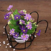 3/5/6/7/8/10/12pcs Fashionable Round Metal Hanging Planters - Suitable For Balcony, Garden And Indoor Decoration, Can Grow Succulents And Green Plants On Hanging Racks - A - View 7