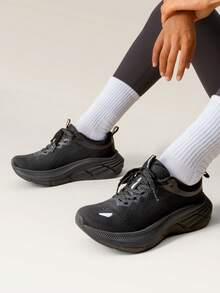 Women's Walking Shoes Cushion Comfortable ActiveBreeze Running Tennis Shoes Non-Slip Workout Gym Sports Athletic Breathable Fashion Sneakers - 黑色 - 查看 2