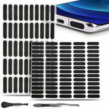 Complete Dust Protection Kit Made Up Of Thin Speaker Mesh Adhesive Stickers, Soft Silicone USB C Port Plugs And Plastic Tweezers, Matching Most Portable Devices With Type C Charging Ports - Multicolor - View 7