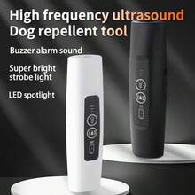 Pengusir Anjing Ultrasonik Multifungsi, untuk Aktivitas Luar Ruangan seperti Lari, Jalan Kaki, Perjalanan, Anti-Gonggong, Alat Pelatihan Anjing, Alat Anti-Gonggong Ultrasonik Portabel, Pengusir Anjing Ultrasonik Portabel 3-in-1, Senter, Alarm, Alat Anti-Gonggong untuk Pelatihan Anjing - MultiWarna - View 9