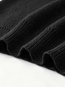 Black Round Neck Line Cat Knitted Sweater Casual Lazy Pullover For Both Men And Women - Black - View 6