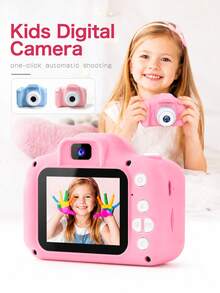 Kamera Digital Mini Anak-Anak, Kamera Selfie Layar HD 2 Inci, Perekaman Video & Fotografi 1080P, Kamera Kartun 8MP dengan Permainan Seru, Kamera Mainan Perjalanan Luar Ruangan Isi Ulang USB, Hadiah Natal dan Ulang Tahun untuk Anak Laki-Laki dan Perempuan - Kamera anak-anak - View 3