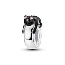 1pc S925 Sterling Silver Cute Pet Animal Spacer Bead, Cat Puppy Elephant Sloth 3D Lying Pose, With Adorable Engraving And Enamel Details, Comes With Exquisite Gift Box, Anti-Slip Positioning Design, Compatible With Basic Bracelets, Suitable For Handmade DIY Jewelry Making And Gifting - Multicolor - View 18