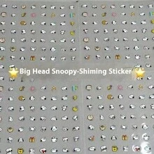 10pcs Cute Snoopy Transparent Decorative Nail Stickers, Perfect Small Gifts For Fans, Family And Friends [Random Style] - Multicolor - View 5