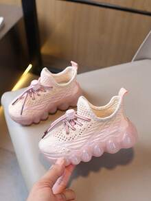 Kinder Mode Lässig Sport Slip-On Schuhe mit rutschfester Sohle - Pink - Übersicht 3
