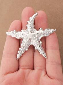SUPBORA 1pc Fashionable Silver/Gold Color Minimalist Ocean Starfish Brooch Pin, Fashion Sea Star Marine Style Brooches Lapel Pins For Women Jewelry Gift - Gold and Silver - View 18