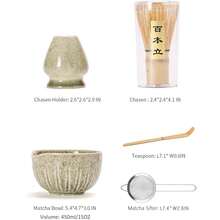 1pc/5pcs Matcha Tea Set, Matcha Bowl, Matcha Full Set Tools, Complete Matcha Tools, Matcha Whisk Set - Multicolor - View 2