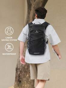 CAMEL CROWN Mochila de viaje plegable de gran capacidad para viajes cortos y almacenamiento de fitness - Noche oscura - Ver 6