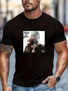 Men Sports Tees & Tanks - 黑色 - 查看 1