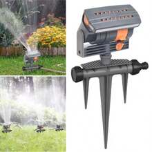 Adjustable Sprinkler Upgraded Adjustable Sprinkler For Lawns Yards And Gardens With 16 Nozzle Oscillating Heads - A - View 1