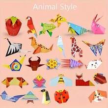 Juego de manualidades de origami divertido para niños - Incluye manual de instrucciones paso a paso y múltiples patrones creativos de origami, juego interactivo entre padres e hijos para ayudar al desarrollo cognitivo y entrenamiento de la concentración de los niños - 36 piezas - Ver 5