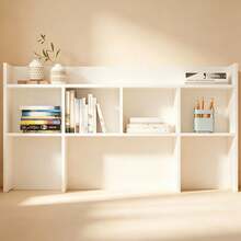 White Multi Grid Wall Bookshelf, 2 Sizes Narrow 18cm Depth Floating Wall Storage Organizer, Open Cubby Display Shelving Unit For Book Figurine Decor Office Wall Storage - White - View 2