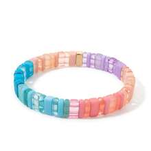 1pc Bohemian Style Creative Fashion Elegant Sweet Minimalist Dopamine Color Bracelet For Women, Sisters, Couples, Prom/Graduation Ceremony Jewelry Gift, Suitable For Daily Wear, Dating, Party, Holiday, Wedding Season, Commute, Halloween, Christmas - Colorful - View 9