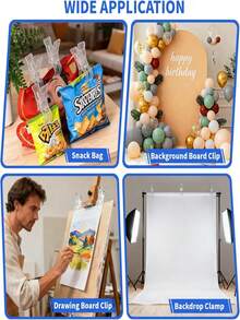 Multifunctional Balloon Arch Fixing Clips, Suitable For Background Installation, Sturdy And Durable Craft Clips, Suitable For Birthday Party Decoration, Woodworking Projects And Photography Studio, Essential Tool Set For Enthusiasts - Multicolor - View 5
