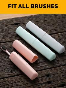 Portable Toothbrush Storage Box, Couple Dust-Proof Storage Box With Lid, Essential Accessory For School/Beach/Bathroom/Cruise Vacation Travel - Multicolor - View 7