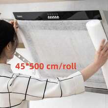 White Multi-Function Kitchen Range Hood Oil Baffle/Oil Filter/Disposable Oil Absorbing Film (5m X 0.46m) - Heat Resistant & Oil-Proof; Can Be Cut To Fit Various Range Hood Sizes; Suitable For Home Use. - Multicolor - View 8
