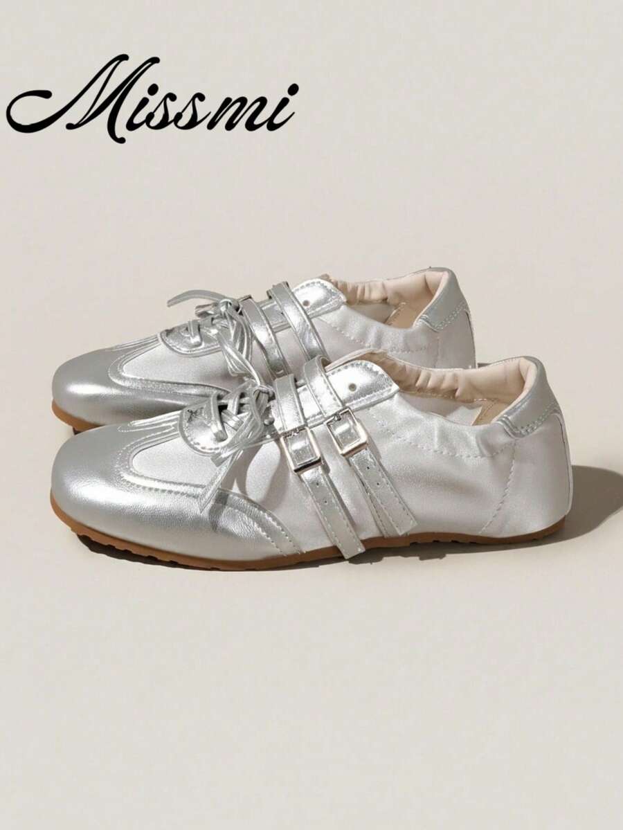 2025 New Summer Mary Jane Soft Bottom Lightweight Breathable Ballet Flats, Patchwork Sports Casual Shoes