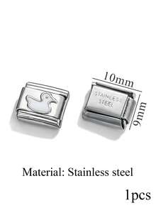 1 Piece Of Stainless Steel Star Shaped Circular Italian Module Watch Strap Pendant For DIYbracelet Making Kit - Watch Strap - View 7