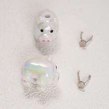 Sweatshirt Pendant Accessory, Suitable For Sweatshirts And Dresses, DIY Cute Animal Design Sweatshirt Decoration, Shoelace Charm, Sweatshirt Drawstring Pendant Rope Head Buckle - A - View 14