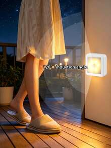 3件/1件 LED 感應夜燈，智能 PIR 感應櫥櫃壁燈，簡易安裝，15秒自動關燈，暖光與冷光可選，電池供電無線方形感應燈，適用於浴室、臥室、走廊、樓梯、櫥櫃 - 方塊感應燈 - 查看 3