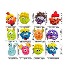 10 pièces Aimants de réfrigérateur 3D amusants en forme de lèvres de saucisse de monstre de dessin animé, stickers magnétiques créatifs et mignons de monstre de dopamine pour réfrigérateur, tableau blanc, armoire en fer, décoration intérieure, cadeau de fête - Monstre Petit Homme - Voir 3