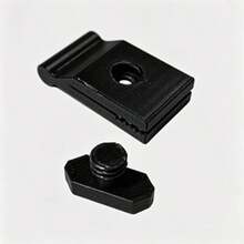 4PCS Awning Fabric Brackets, Compatible With Keder Track For Non-Destructive Installation, Quick Insertion Without Removing Front Pillars, Clamping And Fixing Fabric With Flexible Sliding, Practical Accessories For RV Outdoor Awning Modification - Black - View 4