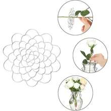 Flower Frog Stainless Steel Wire Floral Arrangement Tool Flower Cap Decorator Reusable Floral Grid Support (Silver, 4.5, 6 Cm) - 1PC - View 6