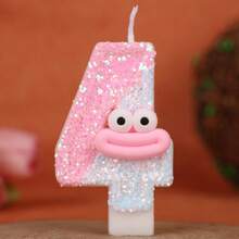 Pink Cartoon Sausage Lips Number Birthday Candles Cake Decoration Festival Anniversary Celebration Handmade Candles 0-9 DIY - Pink Sausage Lips - View 13