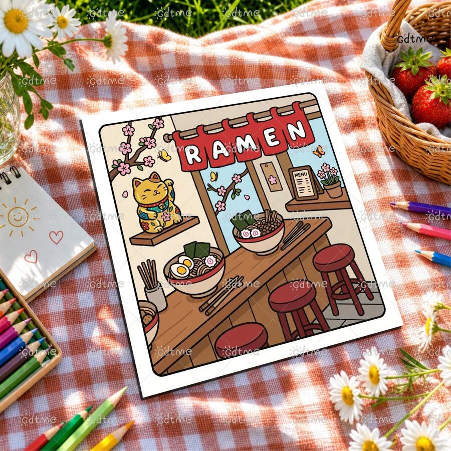 Gemütliches Otter Studenten Kreatives Malbuch, 24 Seiten dickes Papier, lustiges Malbuch, entspannend und stressabbauend, geeignet als Geburtstagsgeschenk für Freunde, Schulanfangsgeschenk, Valentinstagsgeschenk, kommt mit zufälligen Aufklebern